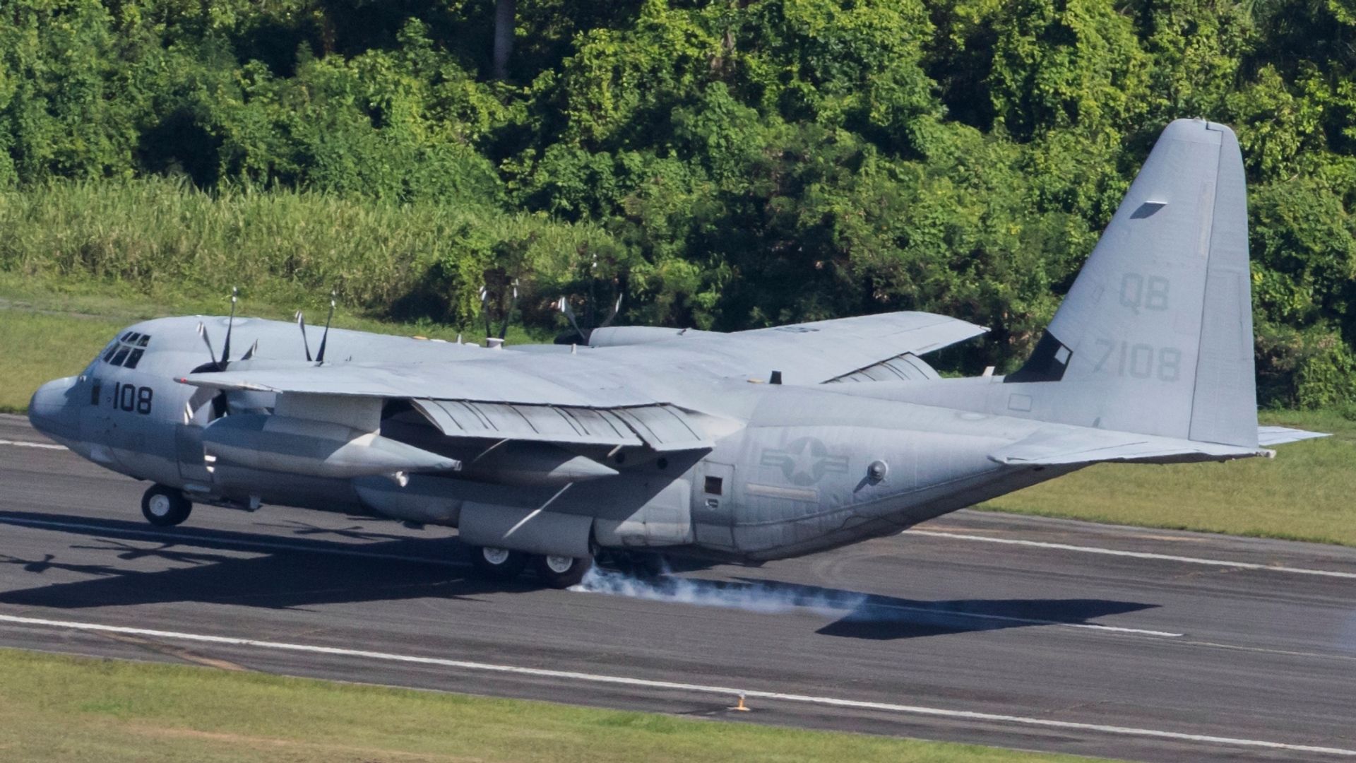 Man arrested over alleged damage to US military plane at airport